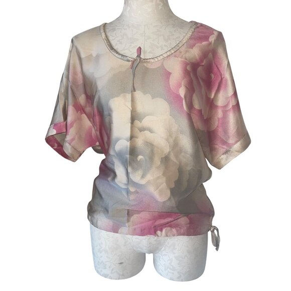 Dries Van Noten Womens Top Size Small Multicolor Floral Drawstring Casual - Picture 1 of 14